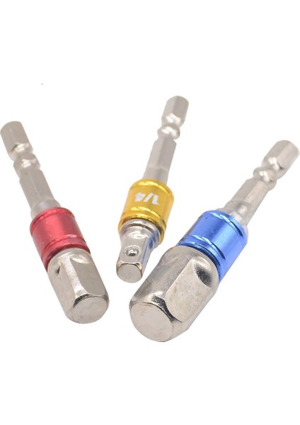 Krom Vanadyum Çelik Soket Adaptörü Hex Shank - 1/4 "3/8" 1/2" Uzatma Matkap Uçları Sürücü Elektrikli Delme Kafaları (Yurt Dışından) indirimleri
