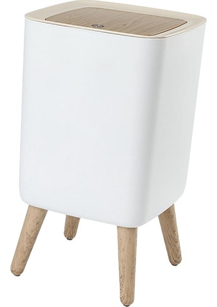 Qin Yatak Odası Banyo Meydanı Için Pres Kapaklı Yüksek Ayaklı Çöp Kovası Çöp Kovası Kutusu Modern (Yurt Dışından) fırsatları