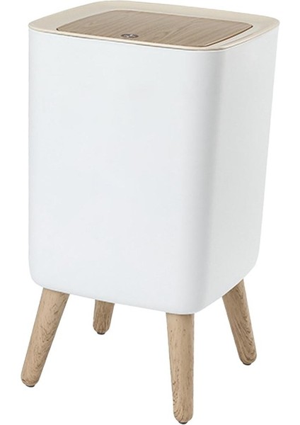 Qin Yatak Odası Banyo Meydanı Için Pres Kapaklı Yüksek Ayaklı Çöp Kovası Çöp Kovası Kutusu Modern (Yurt Dışından) indirimleri