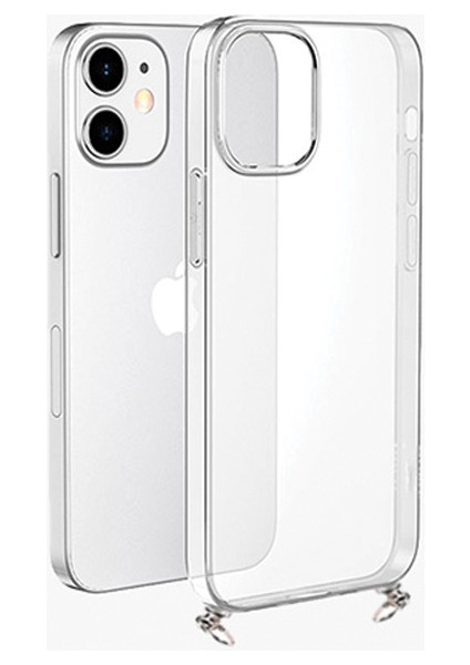 iPhone 14 Plus Uyumlu Şeffaf Askılı Telefon Kılıf
