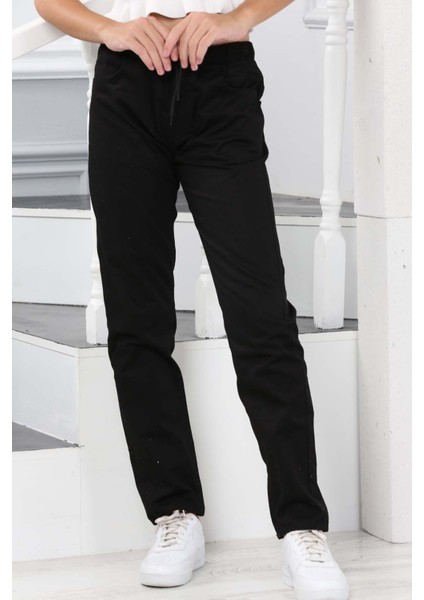 Spor Kesim Beli Lastikli Dar Paça Çocuk Okul PANTOLONU-PNT-0034