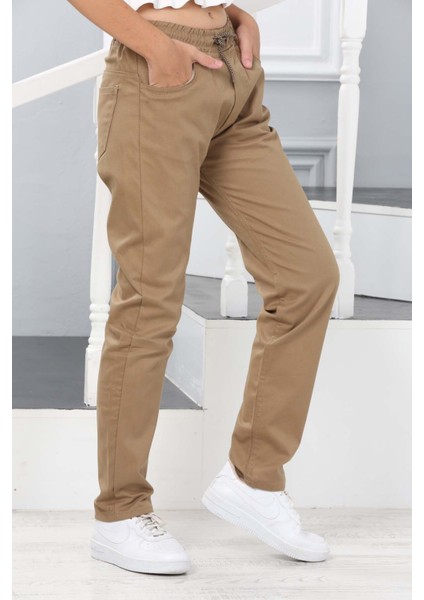 Spor Kesim Beli Lastikli Dar Paça Çocuk Okul PANTOLONU-PNT-0034