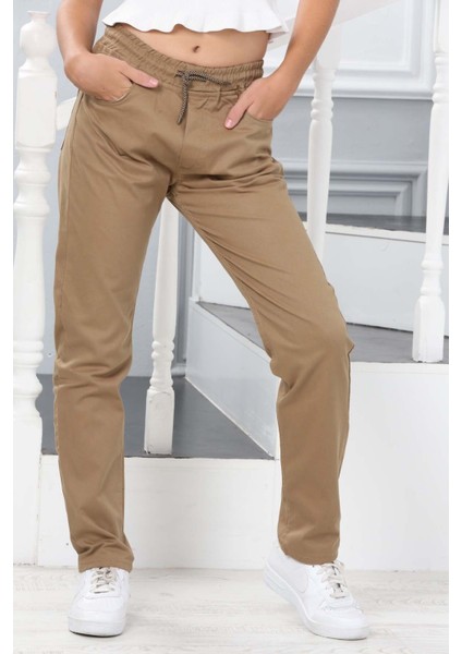 Spor Kesim Beli Lastikli Dar Paça Çocuk Okul PANTOLONU-PNT-0034