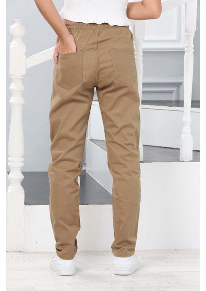 Spor Kesim Beli Lastikli Dar Paça Çocuk Okul PANTOLONU-PNT-0034