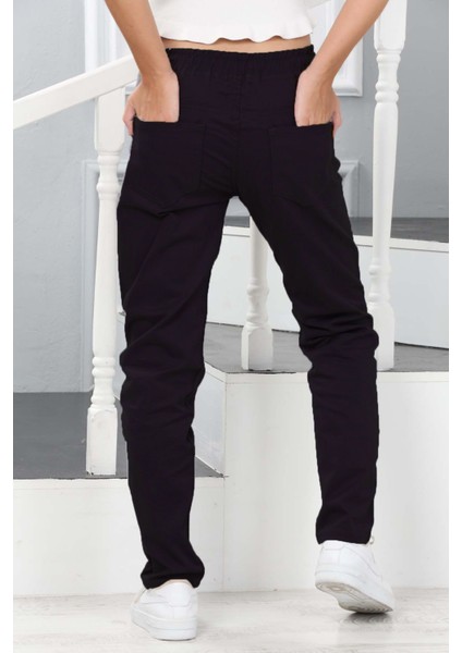 Spor Kesim Beli Lastikli Dar Paça Çocuk Okul PANTOLONU-PNT-0034