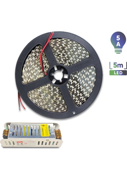 Ycl 5m Günışığı Şerit LED 5A Adaptör