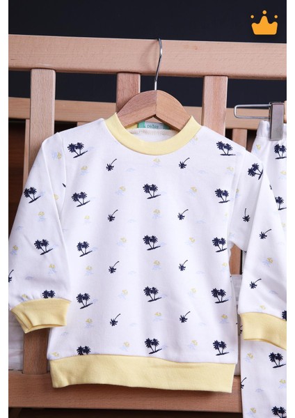 Babyhola 1-6 Yaş Unisex Kız Erkek Çocuk Pijama Takımı Ev Giyim Eşofman Takımı
