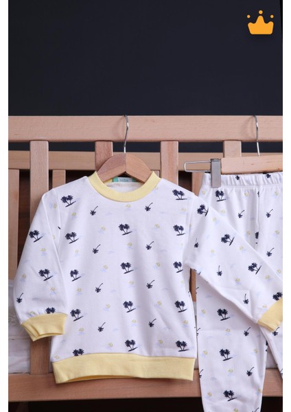 Babyhola 1-6 Yaş Unisex Kız Erkek Çocuk Pijama Takımı Ev Giyim Eşofman Takımı