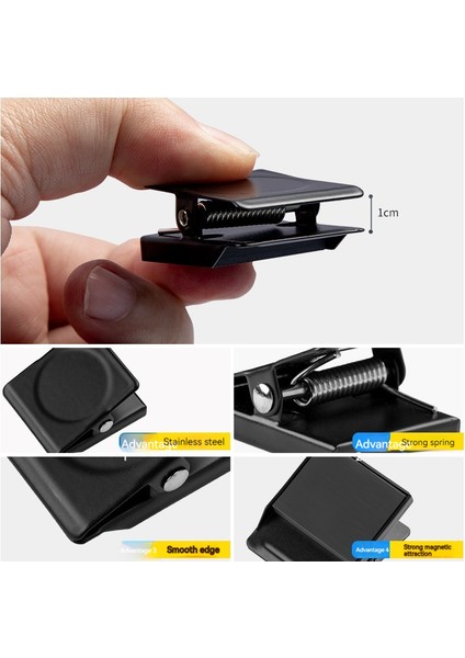 Colorful Magnet Clips Square Magnetic Steel Clips 4 Pack Refrigerator Magnetic Clips (Yurt Dışından)