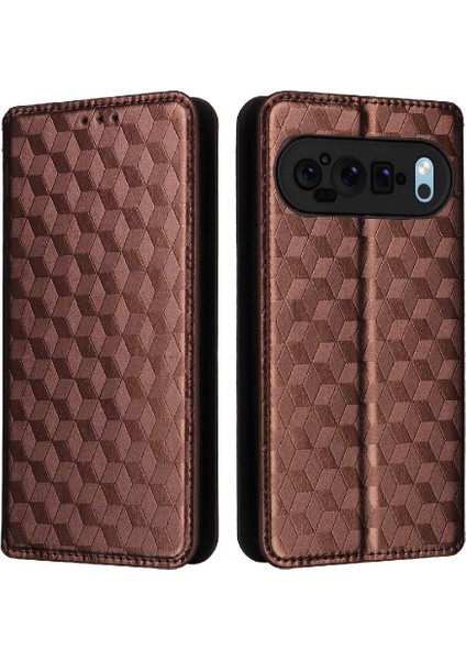 Google Piksel 9 Pu Deri Manyetik 3D Telefon Kılıfı (Yurt Dışından)