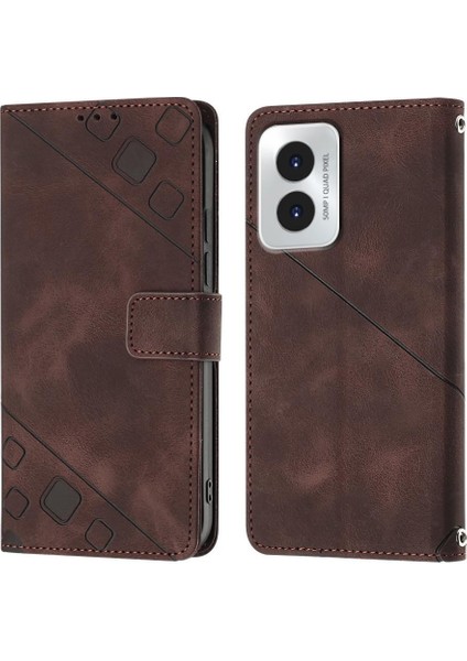 Motorola Moto G Oynamak 4g 2024 Manyetik Deri Telefon Kılıfı (Yurt Dışından)