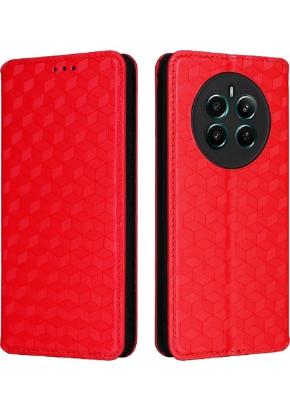 Realme 12 Artı 5g 3D Desen Pu Deri Telefon Kılıfı (Yurt Dışından)