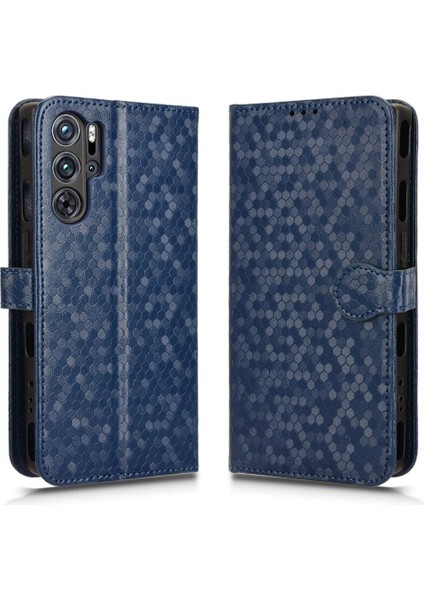 Nubia Kırmızı Sihirli 9 Pro/pro Artı Geometrik Desen Deri Telefon Kılıfı (Yurt Dışından)