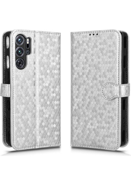 Nubia Kırmızı Sihirli 9 Pro/pro Artı Geometrik Desen Deri Telefon Kılıfı (Yurt Dışından)