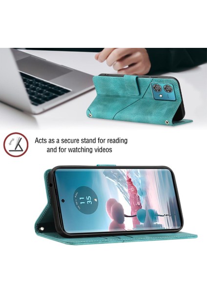 Motorola Moto Kenar 40 Neo Manyetik Deri Telefon Kılıfı (Yurt Dışından) fırsatları