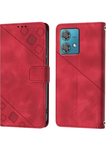 Motorola Moto Kenar 40 Neo Manyetik Deri Telefon Kılıfı (Yurt Dışından)