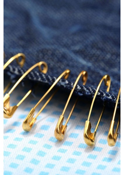 Çengelli Iğne 3 cm Altın Renk 50 Adet modelleri