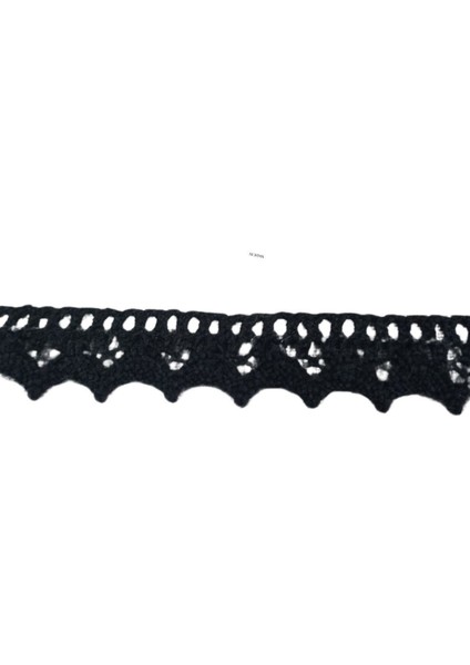 Kopanaki Dantel En 1,5 cm Siyah 5 Metre