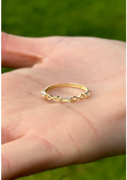 Çıtır Sonsuzluk Ince Baget Altın Yüzük CGKYZK0200 fiyatları