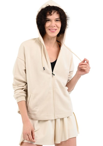 Piena Kadın Beyaz Günlük Stil Sweatshirt 24YKTL13D21-CHK