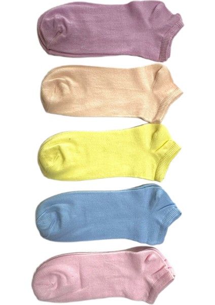 5 Çift Karışık Renkli Pamuklu Çocuk Kısa Patik Çorap fiyatları