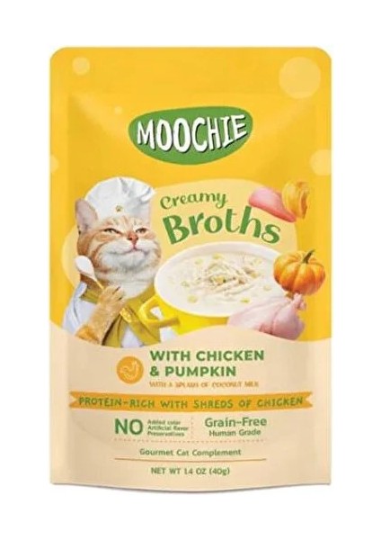 Kedi Çorbası Parça Tavuklu Balkabaklı Tahılsız 40 Gr