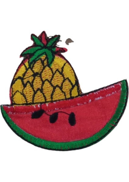 Aplike Ütü Ile Yapışan Karpuz-Ananas Desen