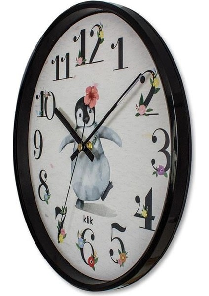 Slim Penguen Duvar Saati