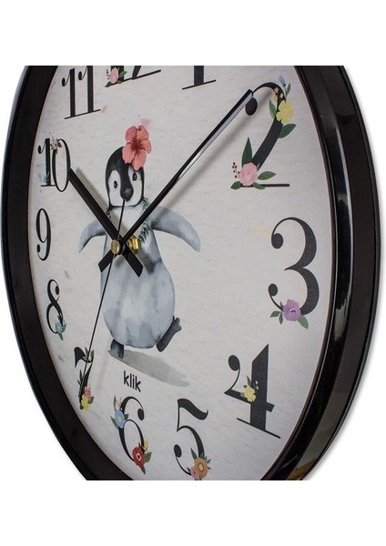 Slim Penguen Duvar Saati modelleri