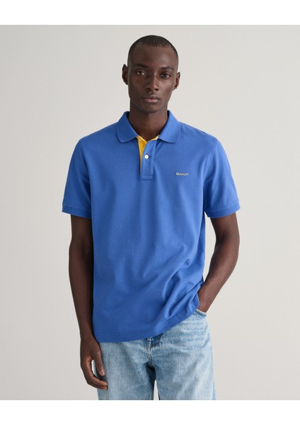 Erkek Mavi Regular Fit Polo 2062026.407