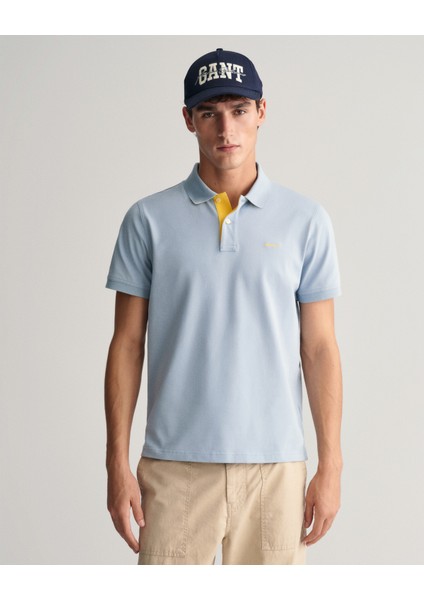 Erkek Mavi Regular Fit Polo 2062026.474