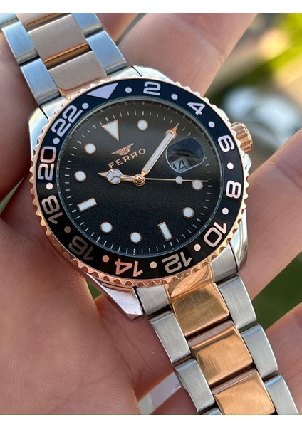 Çelik Kordon Takvimli 30 mt Su Geçirmez Erkek Kol Saat EFM11253-E2 modelleri