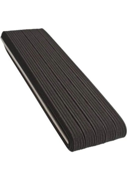 Lastik En 2,5 cm 10 Metre Siyah