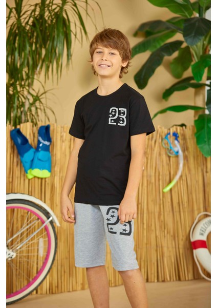 Erdem Weweus Siyah Erkek Çocuk Pijama Takımı 814