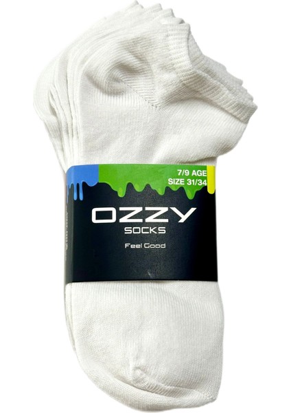 Ozzy Socks 5 Çift Karışık Renkli Pamuklu Çocuk Kısa Patik Çorap