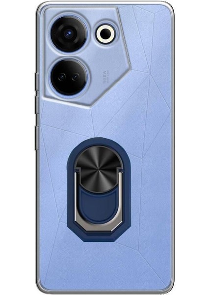 Tecno Camon 20 Pro 5g Kılıf Kamera Korumalı Yüzüklü Kickstand Mat Kapak