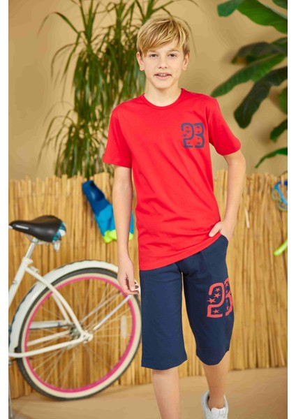 Erdem Weweus Kırmızı Erkek Çocuk Pijama Takımı 814