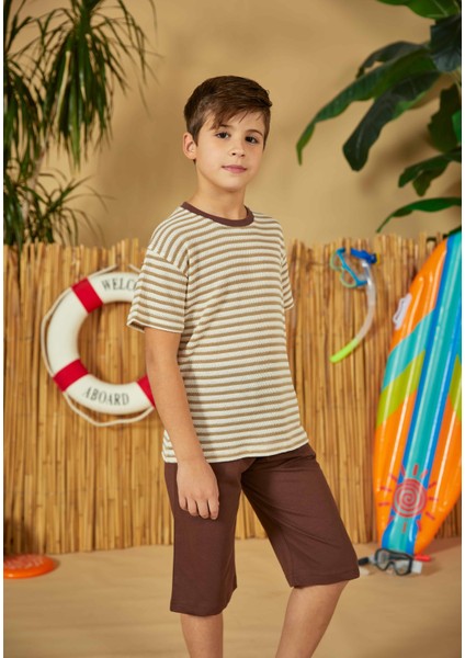 Erdem Weweus Kahve Erkek Çocuk Pijama Takımı 816
