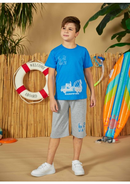 Erdem Weweus Mavi Erkek Çocuk Pijama Takımı 818