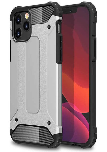 iPhone 12 Pro - Uyumlu Zore Crash Silikon Kapak-Gri