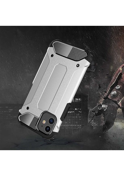 iPhone 12 Pro - Uyumlu Zore Crash Silikon Kapak-Gri