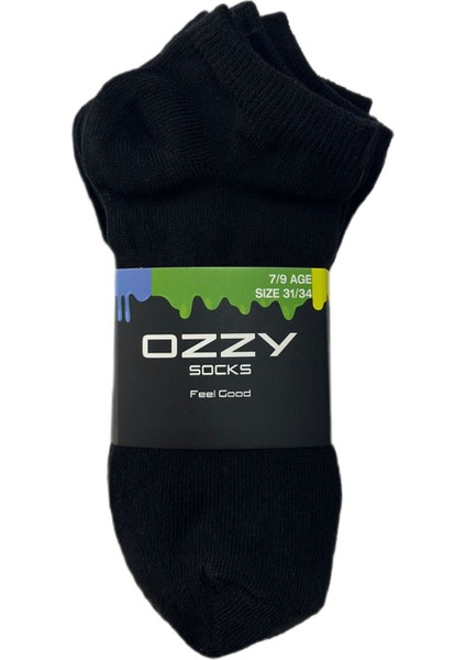 Ozzy Socks 5 Çift Karışık Renkli Pamuklu Çocuk Kısa Patik Çorap