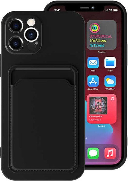 iPhone 12 Pro Max - Uyumlu ​​zore Ofix Kapak-Siyah