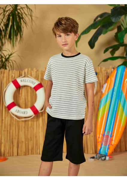 Erdem Weweus Siyah Erkek Çocuk Pijama Takımı 816