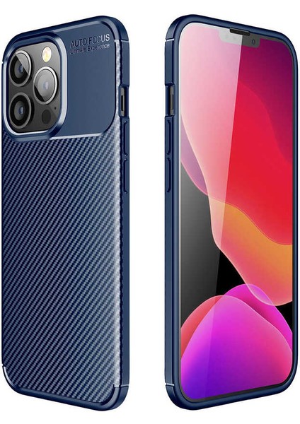 iPhone 13 Pro Max - Uyumlu Zore Negro Silikon Kapak-Lacivert