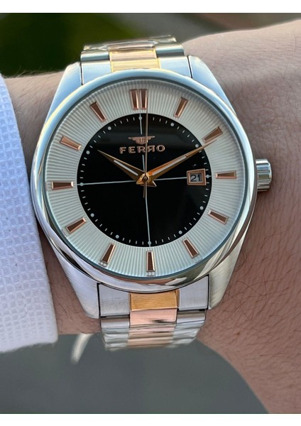 Çelik Kordon Takvimli 30 mt Su Geçirmez Erkek Kol Saat EFM11239-E2 fiyatları