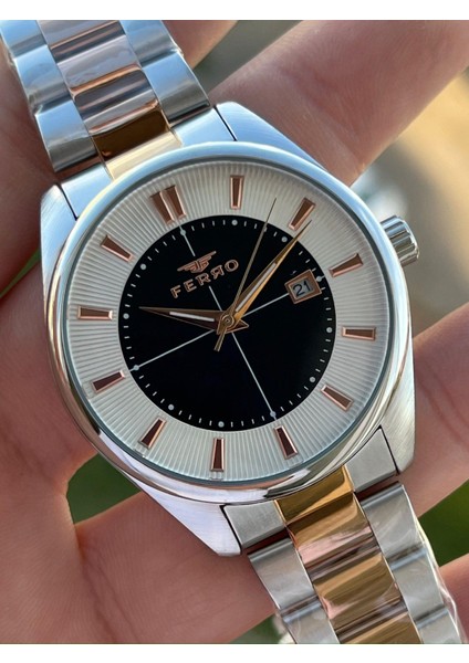 Çelik Kordon Takvimli 30 mt Su Geçirmez Erkek Kol Saat EFM11239-E2 modelleri