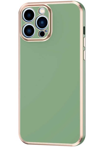 iPhone 12 Pro Max - Uyumlu Zore Bark Kapak-Açık Yeşil