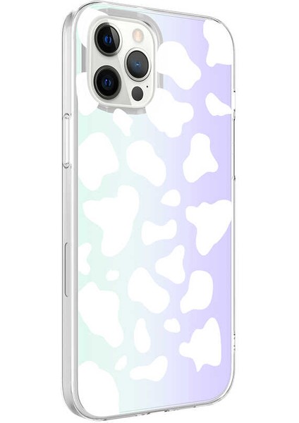 iPhone 12 Pro Max - Uyumlu Zore M-Blue Desenli Kapak-Heart No3