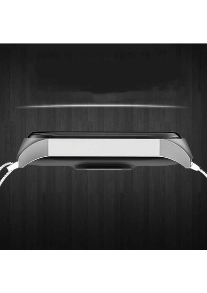 Xiaomi Mi Band 7 Uyumlu Krd-01 Metal Kordon Zore Rose Gold modelleri
